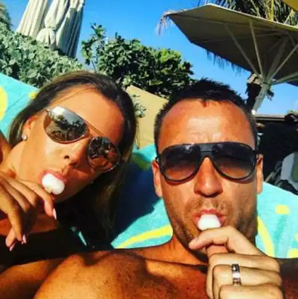 Chelsea captain John Terry shares sexy photo of his wife as they enjoy sun soaked Dubai holiday (Photos)